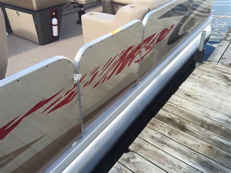 pontoon railing sheet metal|pontoon boat fence panels.